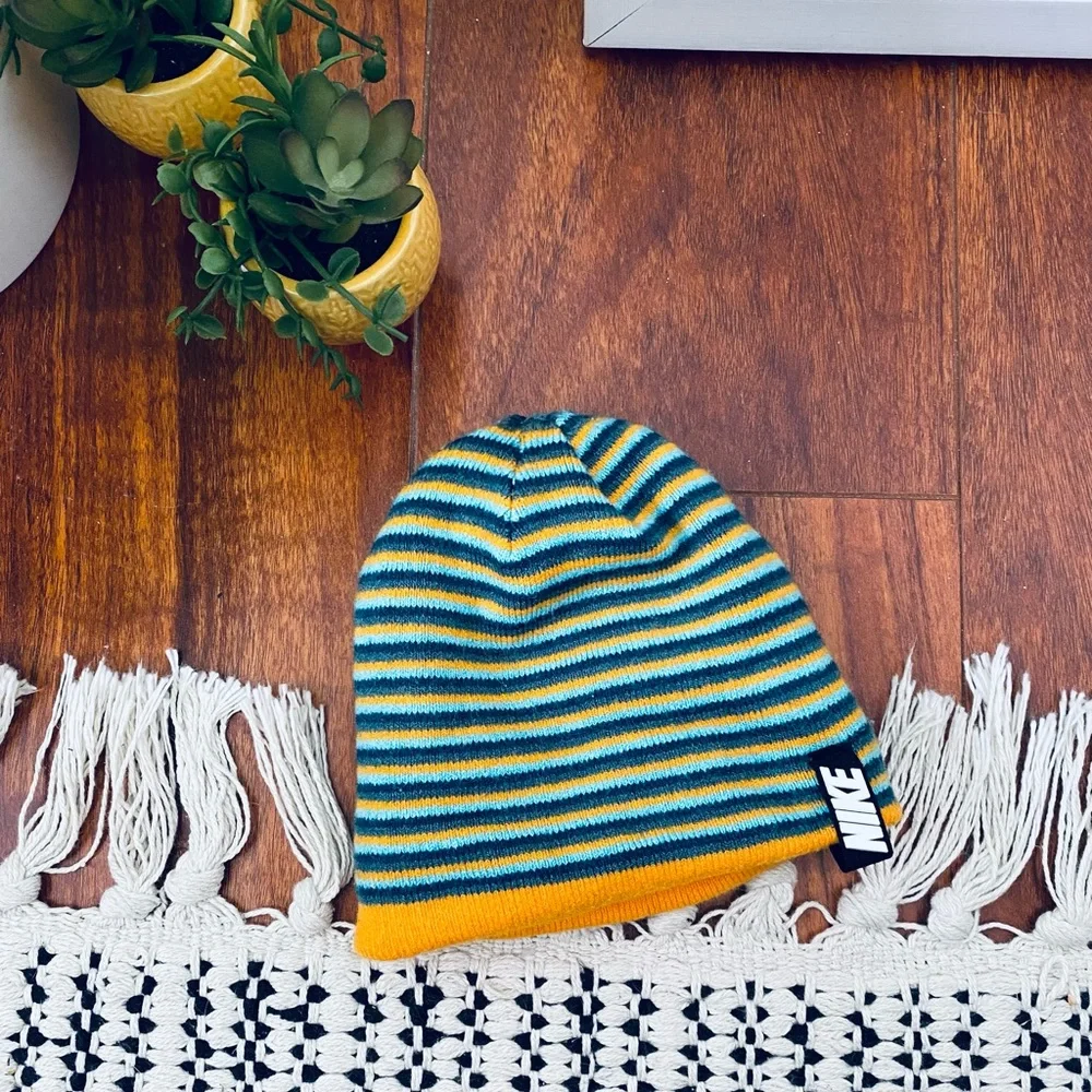 Baby Nike Striped Beanie